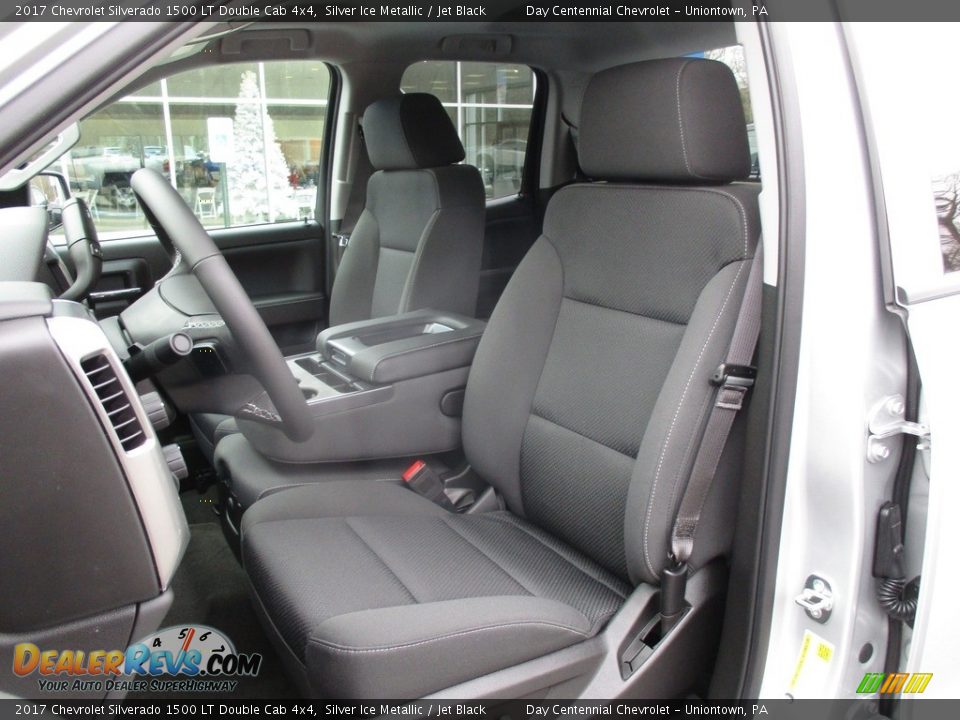 2017 Chevrolet Silverado 1500 LT Double Cab 4x4 Silver Ice Metallic / Jet Black Photo #12