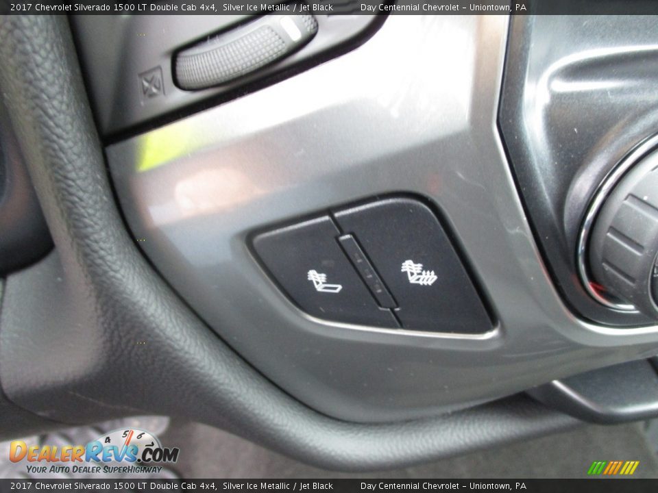 2017 Chevrolet Silverado 1500 LT Double Cab 4x4 Silver Ice Metallic / Jet Black Photo #17
