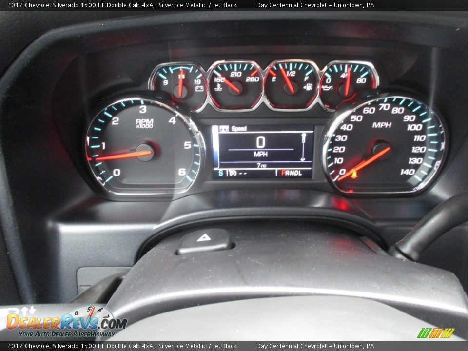 2017 Chevrolet Silverado 1500 LT Double Cab 4x4 Silver Ice Metallic / Jet Black Photo #20