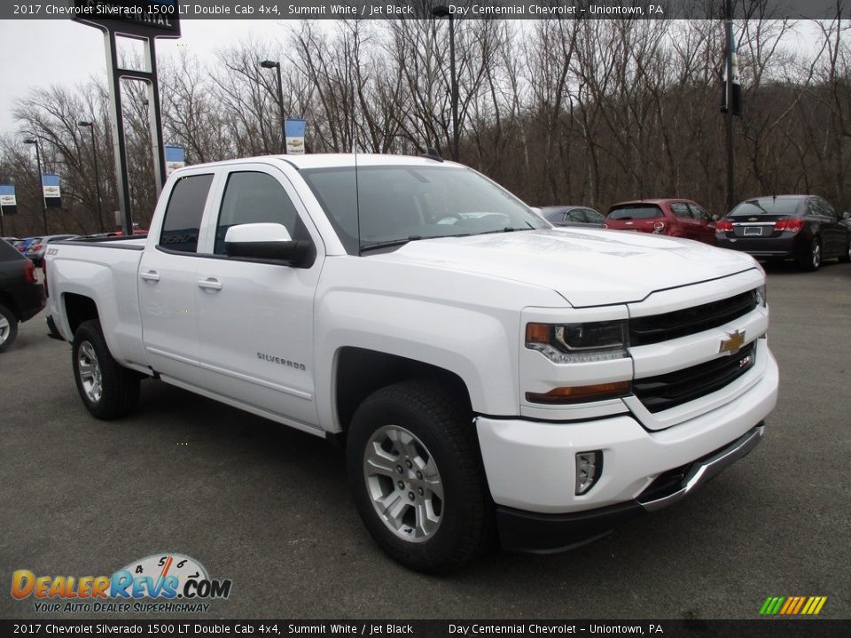 2017 Chevrolet Silverado 1500 LT Double Cab 4x4 Summit White / Jet Black Photo #8