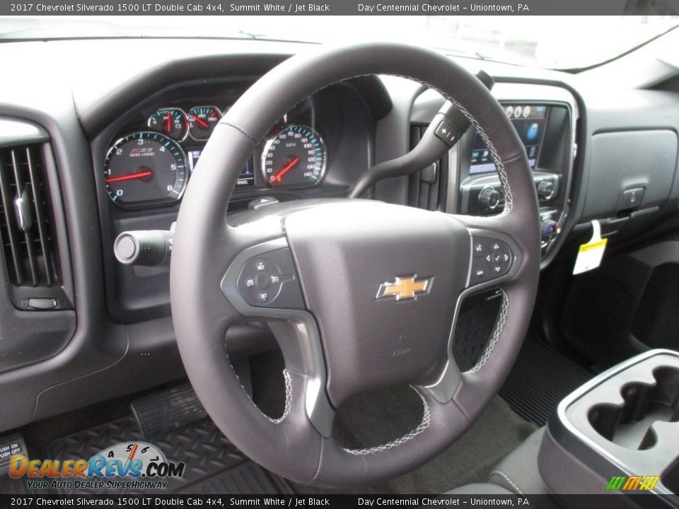 2017 Chevrolet Silverado 1500 LT Double Cab 4x4 Summit White / Jet Black Photo #14