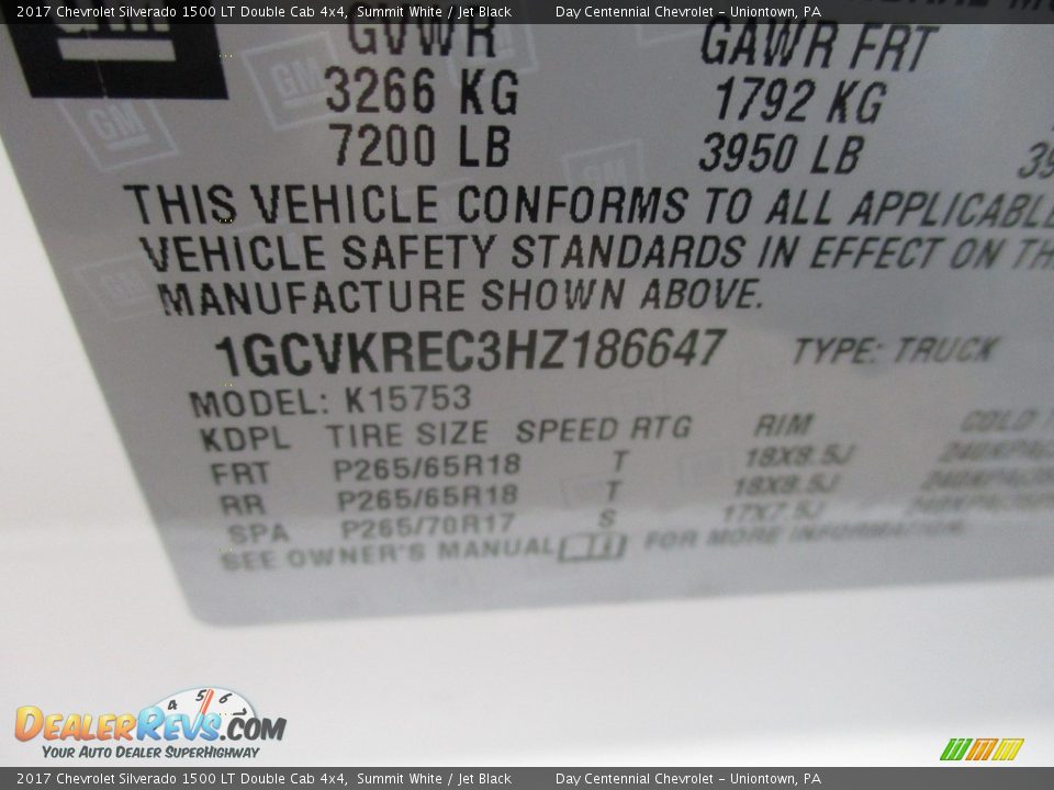 2017 Chevrolet Silverado 1500 LT Double Cab 4x4 Summit White / Jet Black Photo #19