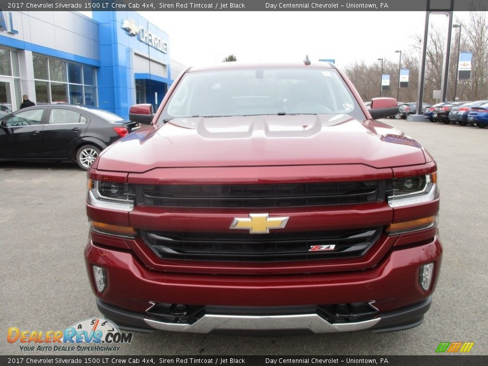 2017 Chevrolet Silverado 1500 LT Crew Cab 4x4 Siren Red Tintcoat / Jet Black Photo #8