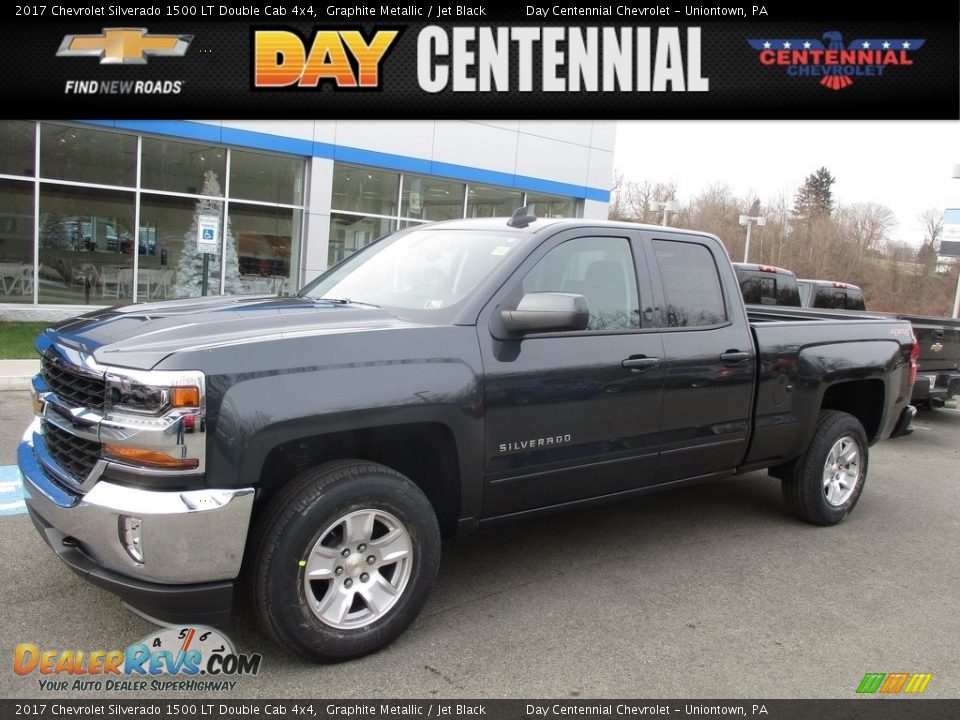 2017 Chevrolet Silverado 1500 LT Double Cab 4x4 Graphite Metallic / Jet Black Photo #1