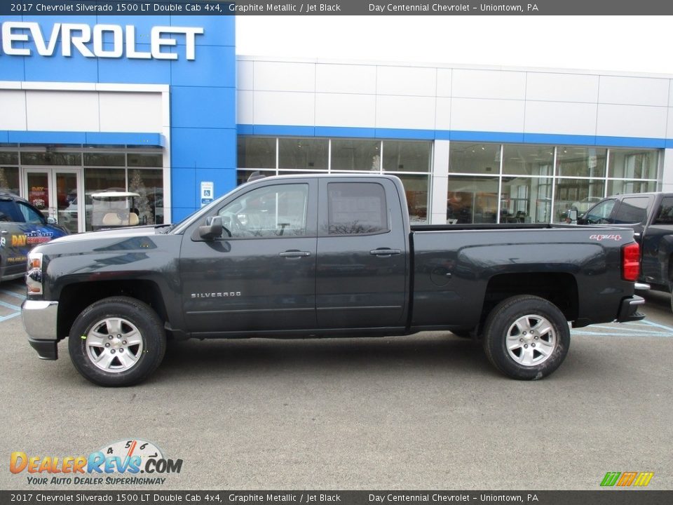 2017 Chevrolet Silverado 1500 LT Double Cab 4x4 Graphite Metallic / Jet Black Photo #2