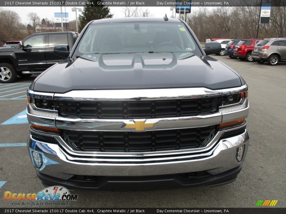 2017 Chevrolet Silverado 1500 LT Double Cab 4x4 Graphite Metallic / Jet Black Photo #9