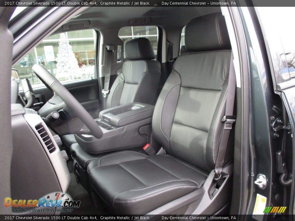 2017 Chevrolet Silverado 1500 LT Double Cab 4x4 Graphite Metallic / Jet Black Photo #12