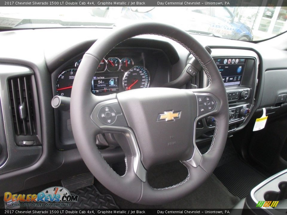 2017 Chevrolet Silverado 1500 LT Double Cab 4x4 Graphite Metallic / Jet Black Photo #14