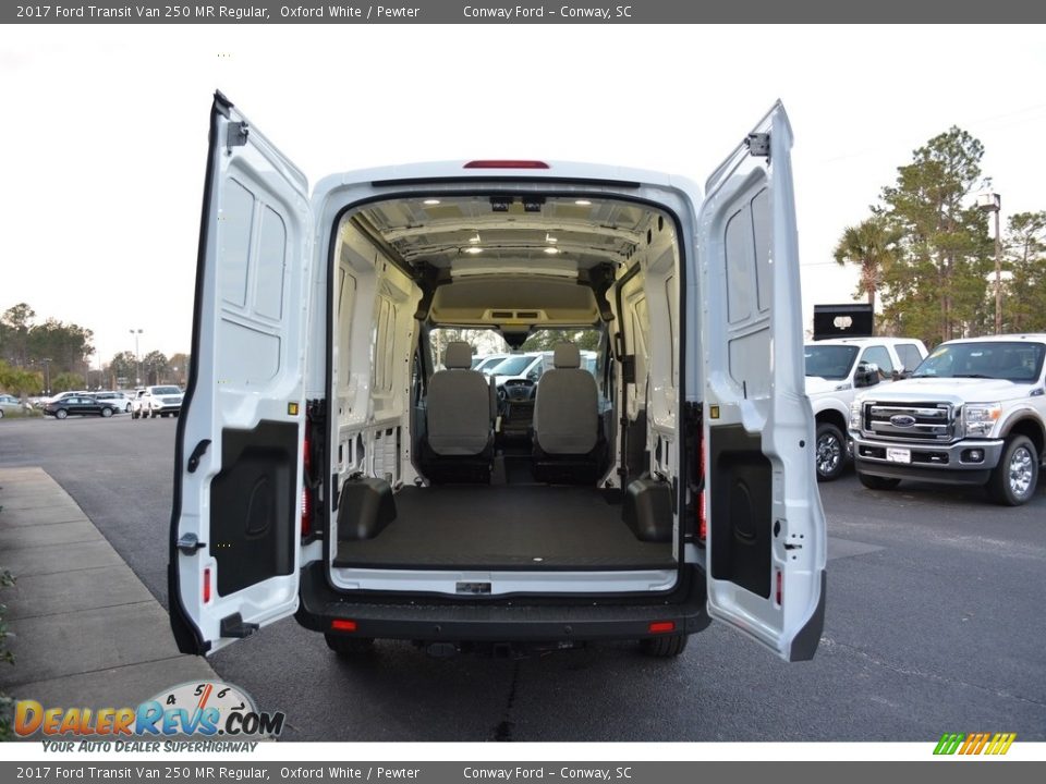 2017 Ford Transit Van 250 MR Regular Oxford White / Pewter Photo #6