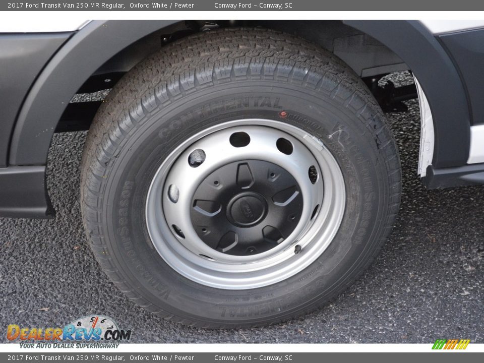 2017 Ford Transit Van 250 MR Regular Oxford White / Pewter Photo #7