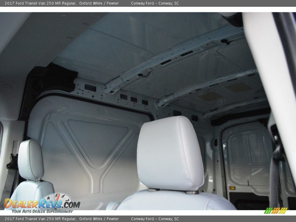 2017 Ford Transit Van 250 MR Regular Oxford White / Pewter Photo #11