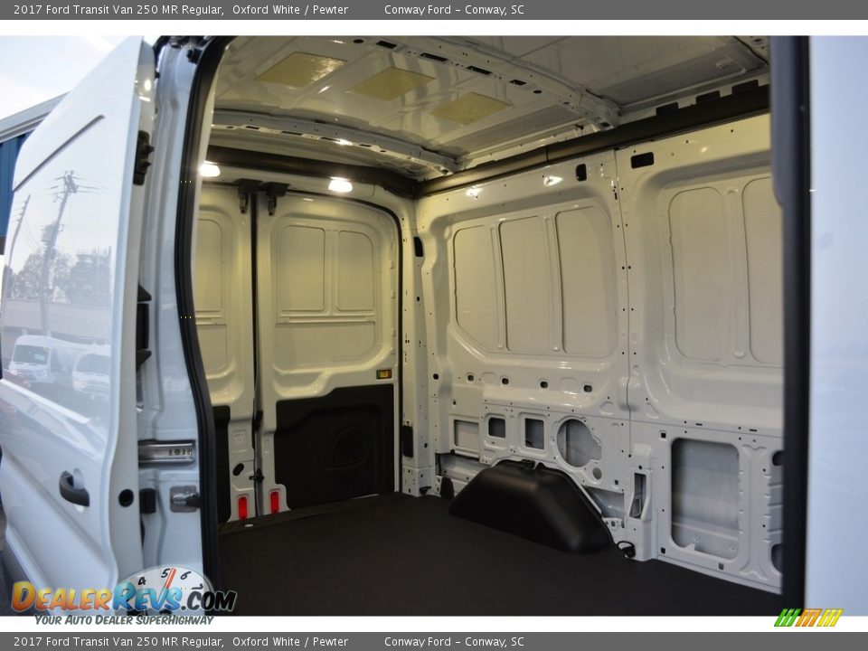 2017 Ford Transit Van 250 MR Regular Oxford White / Pewter Photo #14