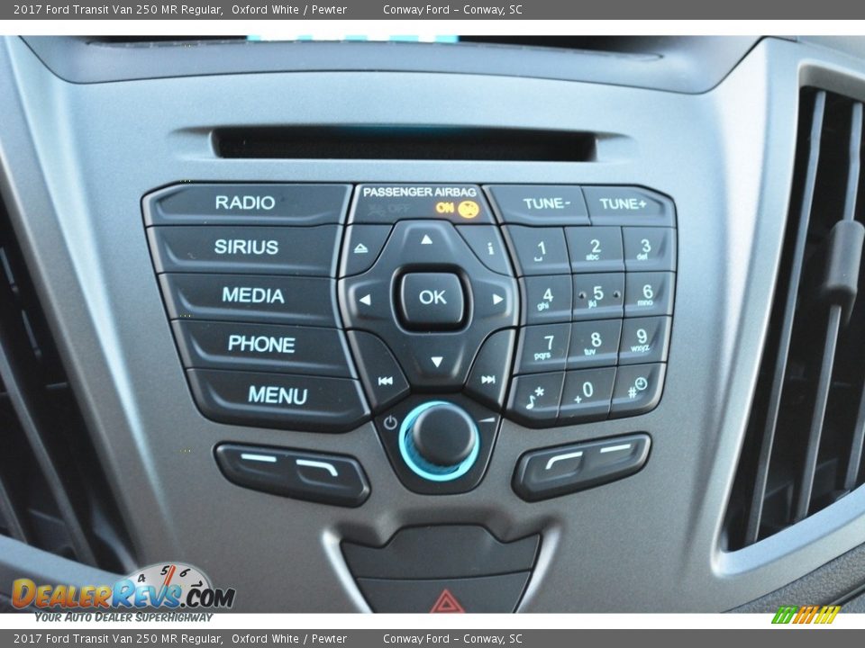 2017 Ford Transit Van 250 MR Regular Oxford White / Pewter Photo #17