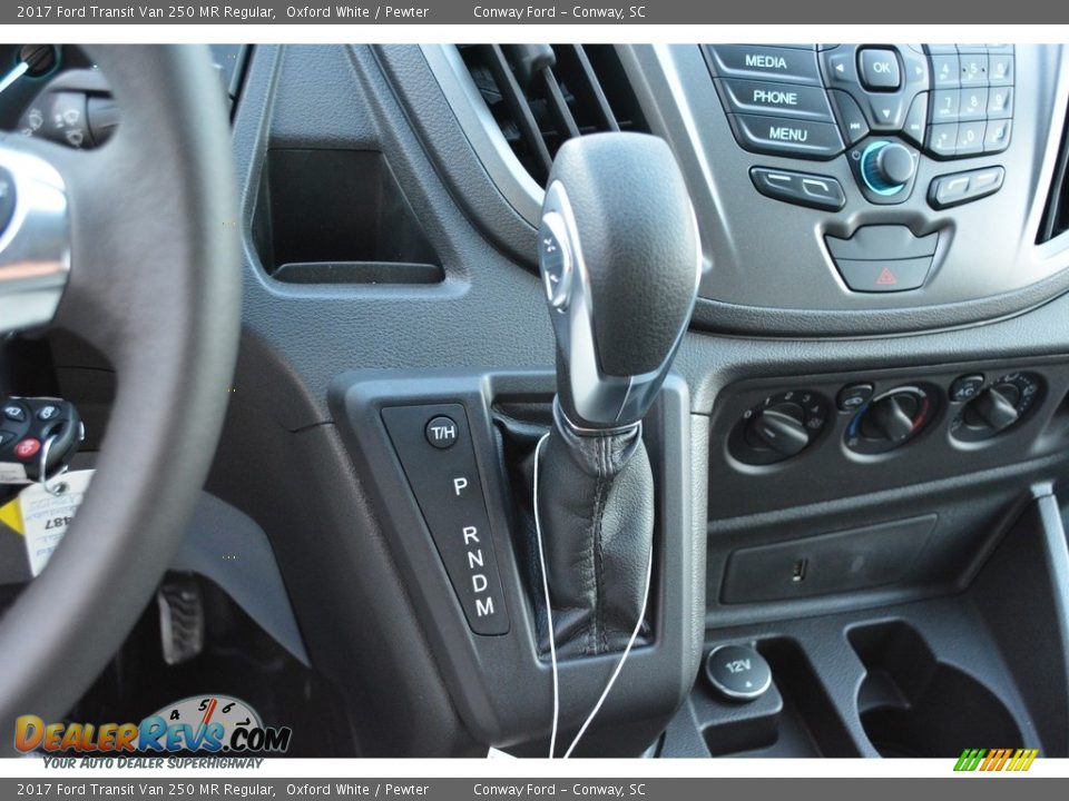 2017 Ford Transit Van 250 MR Regular Oxford White / Pewter Photo #20