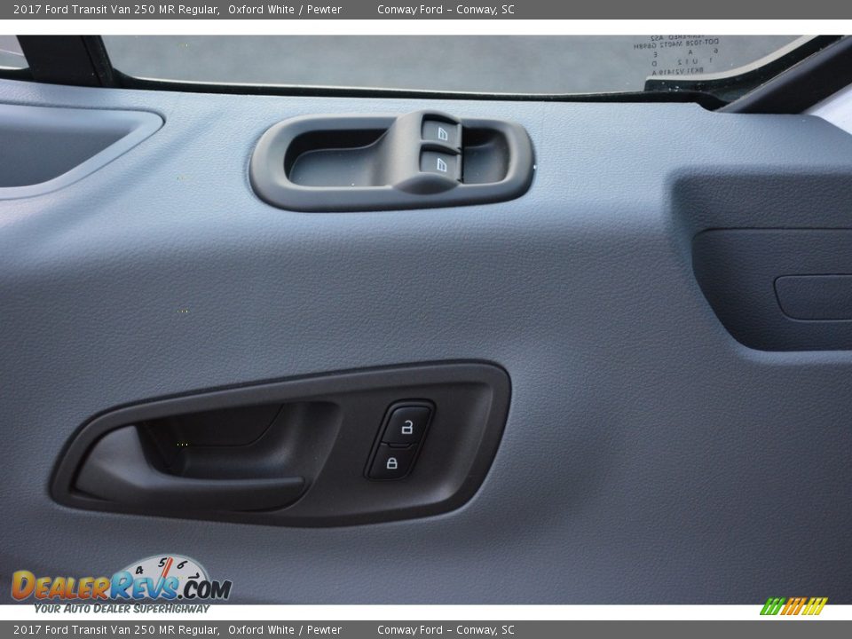 2017 Ford Transit Van 250 MR Regular Oxford White / Pewter Photo #22
