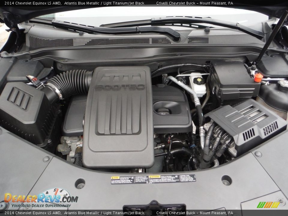 2014 Chevrolet Equinox LS AWD Atlantis Blue Metallic / Light Titanium/Jet Black Photo #10