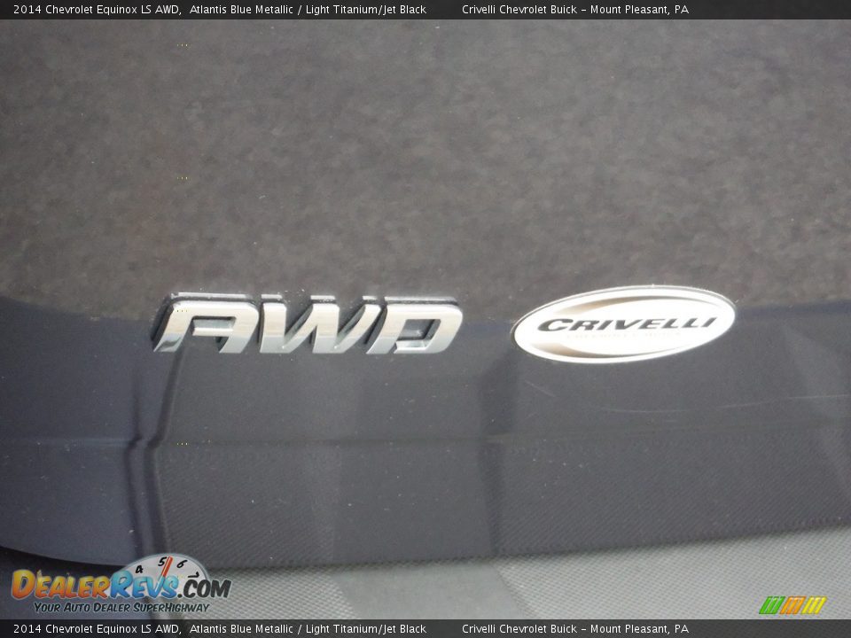 2014 Chevrolet Equinox LS AWD Atlantis Blue Metallic / Light Titanium/Jet Black Photo #11
