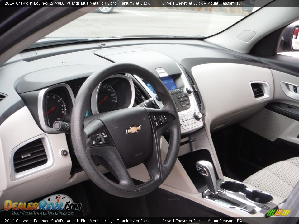 2014 Chevrolet Equinox LS AWD Atlantis Blue Metallic / Light Titanium/Jet Black Photo #13