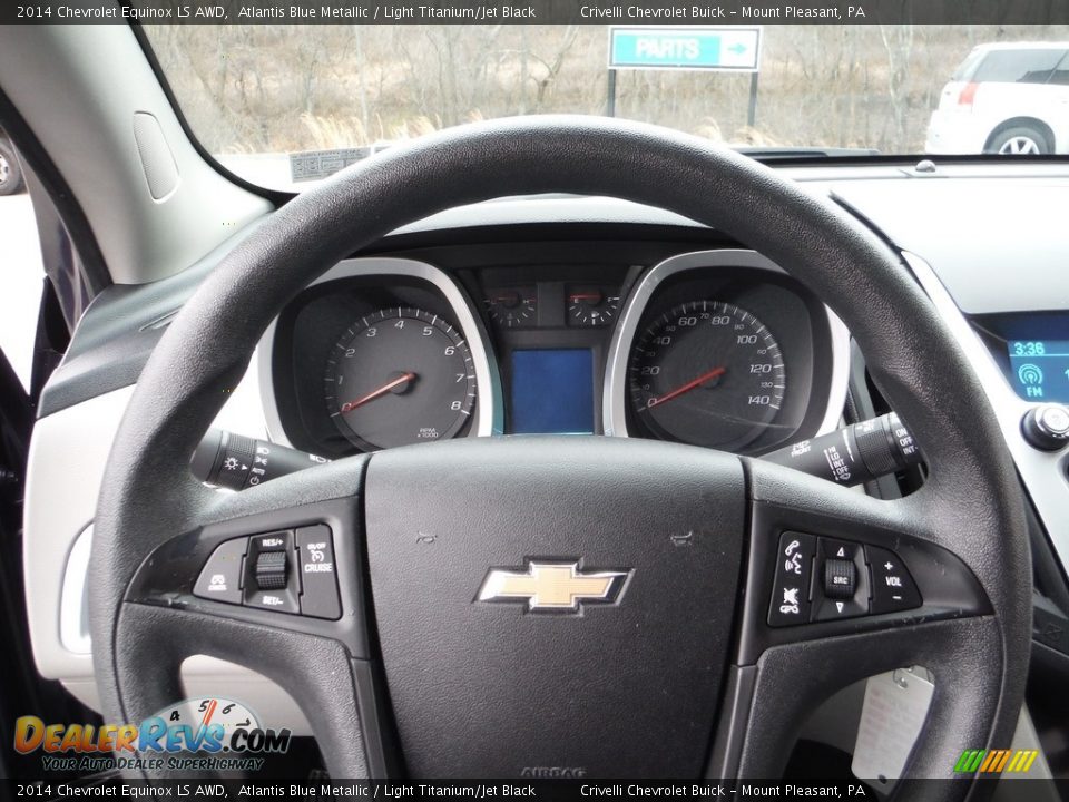 2014 Chevrolet Equinox LS AWD Atlantis Blue Metallic / Light Titanium/Jet Black Photo #21