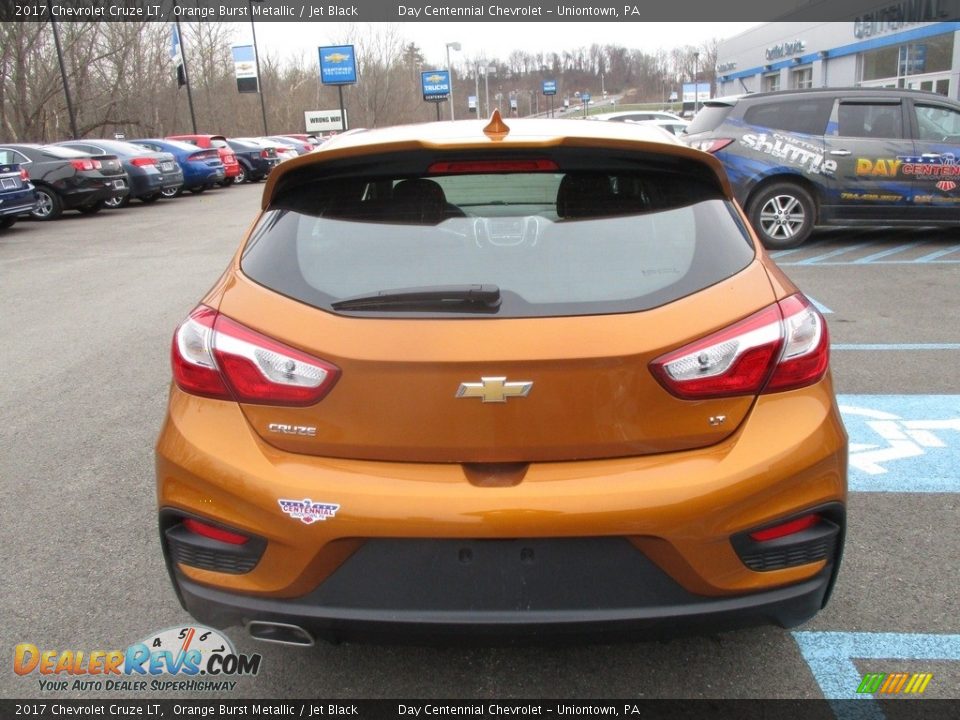 2017 Chevrolet Cruze LT Orange Burst Metallic / Jet Black Photo #5
