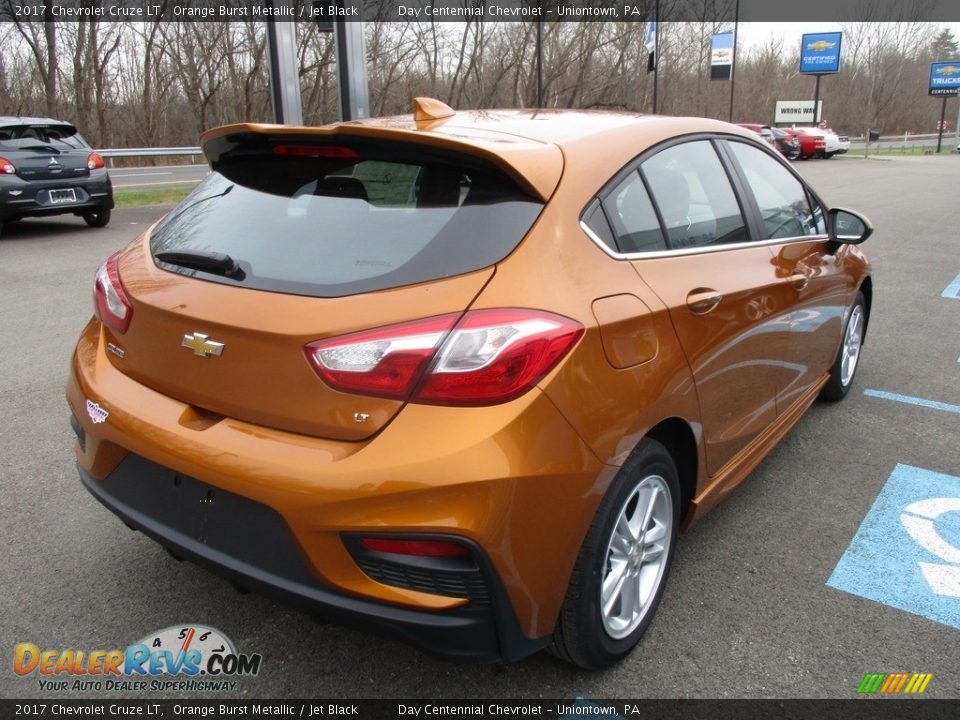 2017 Chevrolet Cruze LT Orange Burst Metallic / Jet Black Photo #6