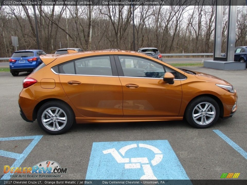 2017 Chevrolet Cruze LT Orange Burst Metallic / Jet Black Photo #7