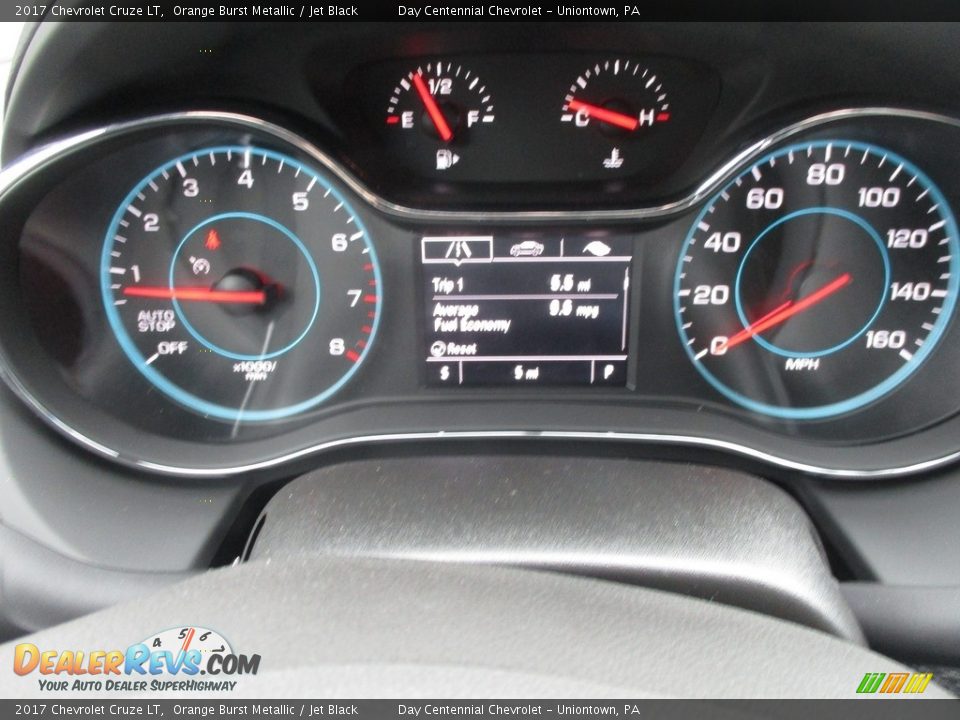 2017 Chevrolet Cruze LT Orange Burst Metallic / Jet Black Photo #20