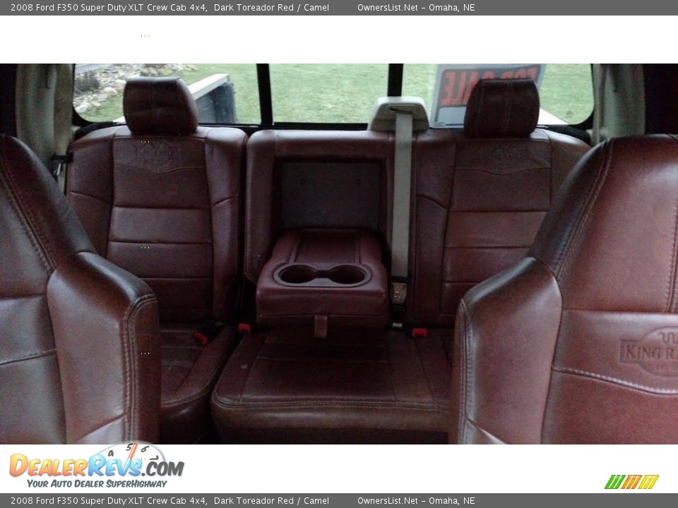 2008 Ford F350 Super Duty XLT Crew Cab 4x4 Dark Toreador Red / Camel Photo #5