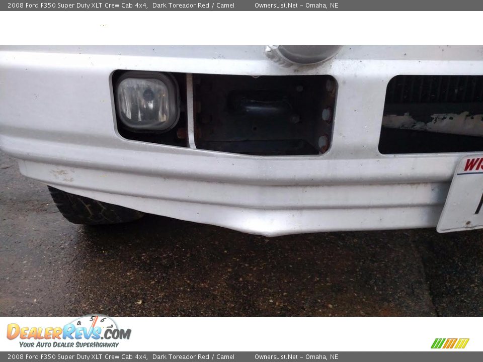 2008 Ford F350 Super Duty XLT Crew Cab 4x4 Dark Toreador Red / Camel Photo #6