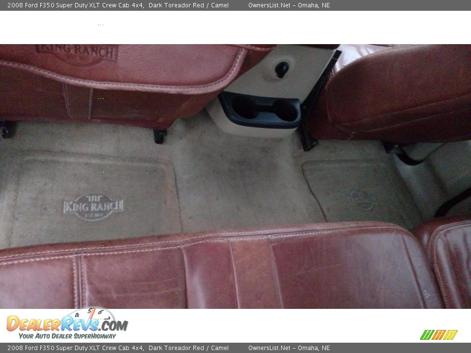 2008 Ford F350 Super Duty XLT Crew Cab 4x4 Dark Toreador Red / Camel Photo #8