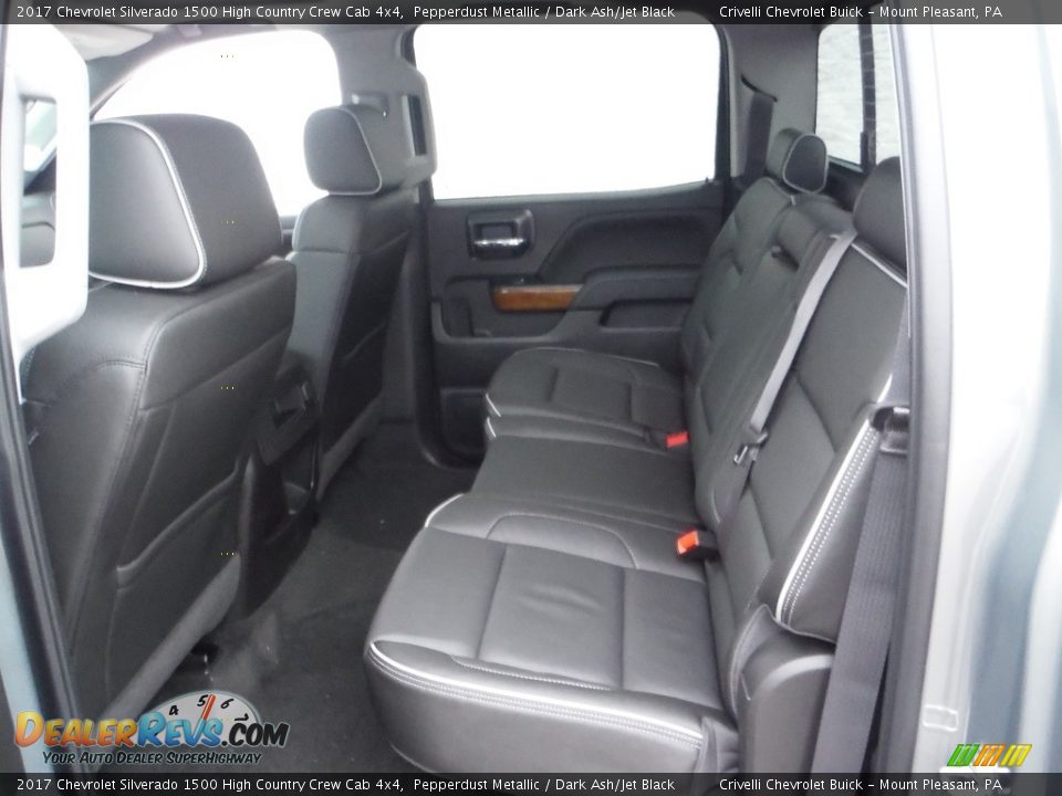 Rear Seat of 2017 Chevrolet Silverado 1500 High Country Crew Cab 4x4 Photo #27