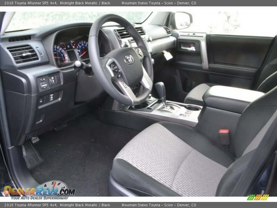 2016 Toyota 4Runner SR5 4x4 Midnight Black Metallic / Black Photo #5
