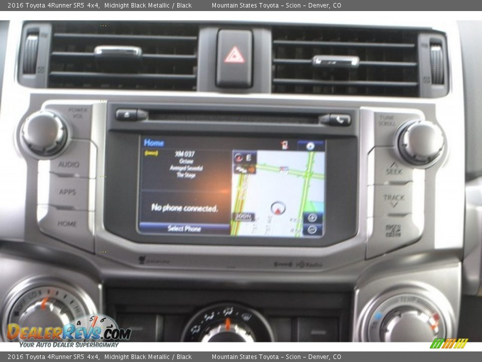 2016 Toyota 4Runner SR5 4x4 Midnight Black Metallic / Black Photo #6