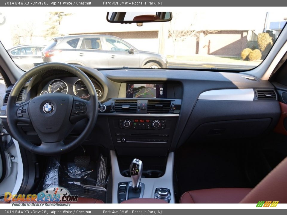 2014 BMW X3 xDrive28i Alpine White / Chestnut Photo #14