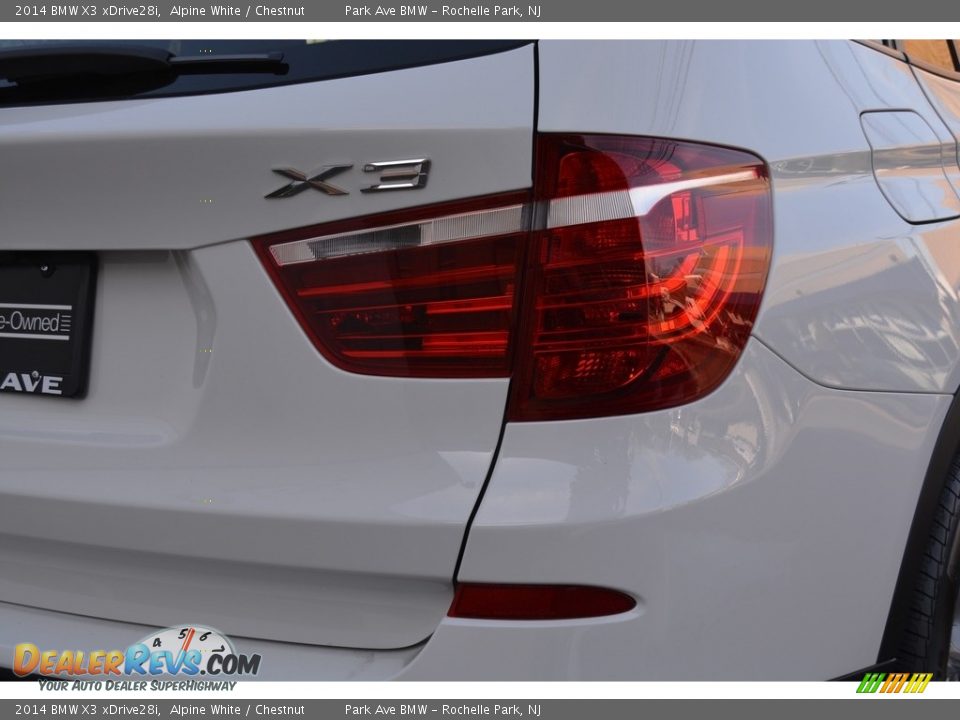 2014 BMW X3 xDrive28i Alpine White / Chestnut Photo #22