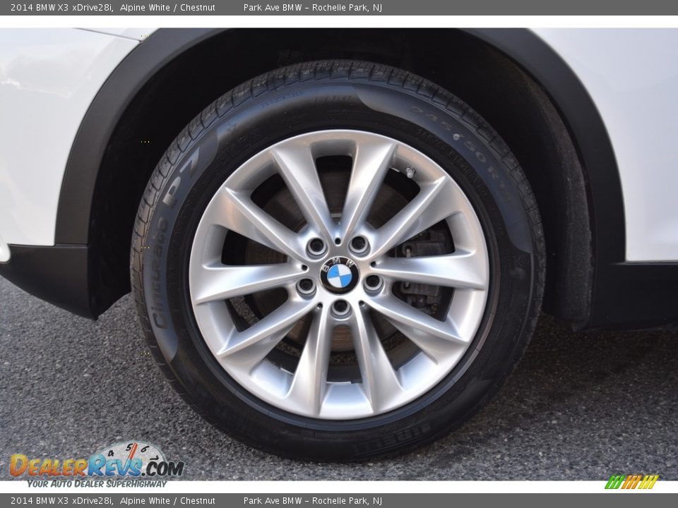 2014 BMW X3 xDrive28i Alpine White / Chestnut Photo #31