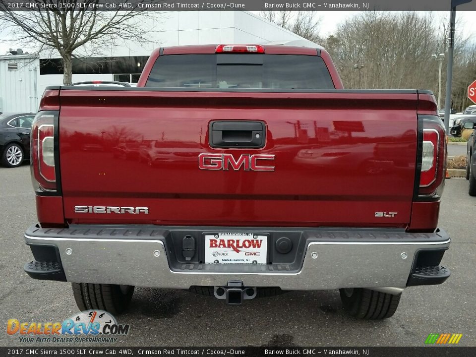 2017 GMC Sierra 1500 SLT Crew Cab 4WD Crimson Red Tintcoat / Cocoa/­Dune Photo #5