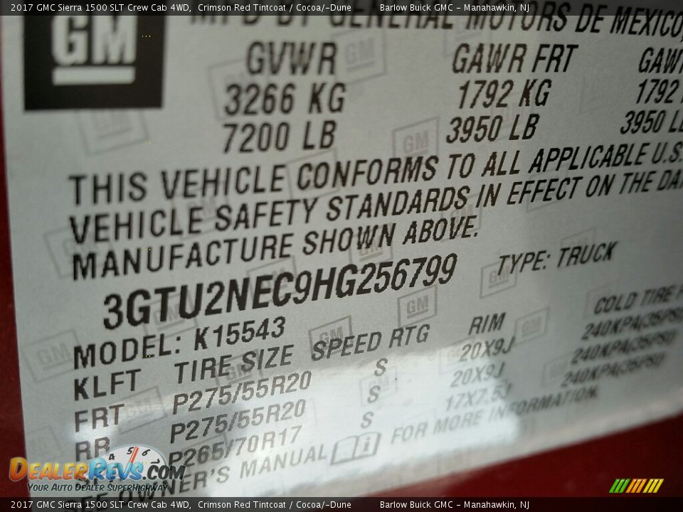 2017 GMC Sierra 1500 SLT Crew Cab 4WD Crimson Red Tintcoat / Cocoa/­Dune Photo #10