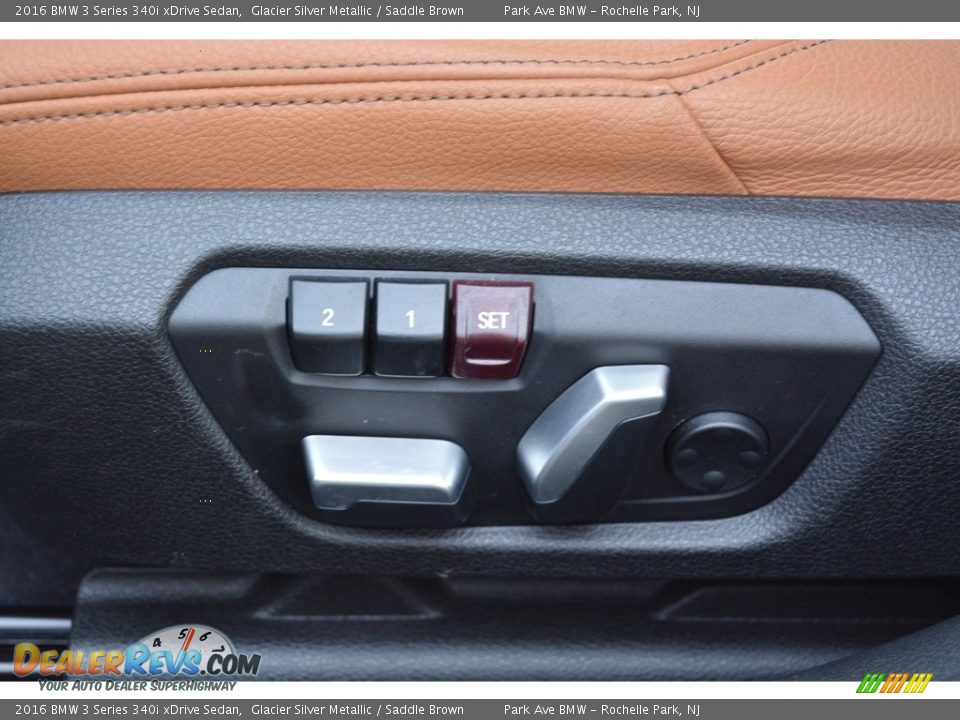 2016 BMW 3 Series 340i xDrive Sedan Glacier Silver Metallic / Saddle Brown Photo #12
