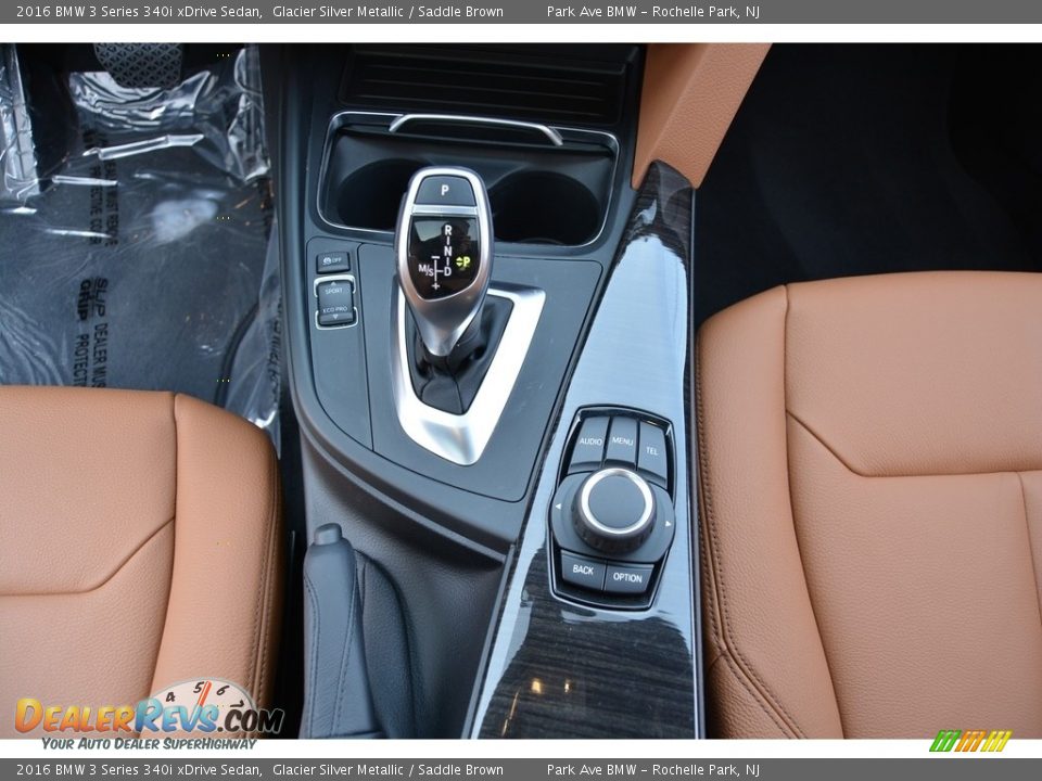 2016 BMW 3 Series 340i xDrive Sedan Glacier Silver Metallic / Saddle Brown Photo #17