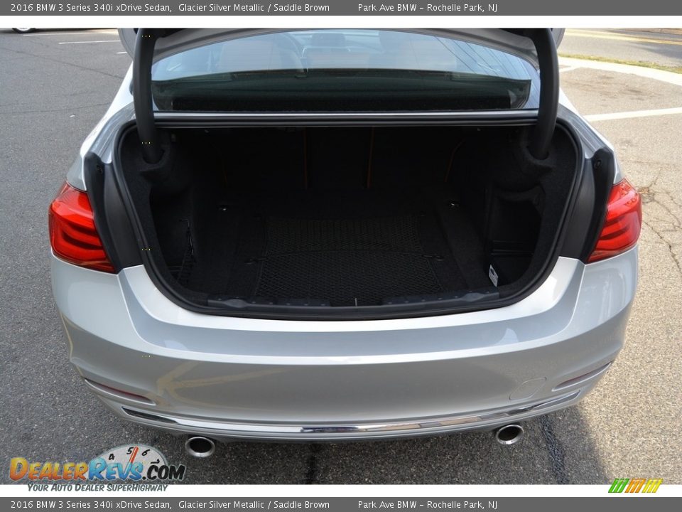 2016 BMW 3 Series 340i xDrive Sedan Glacier Silver Metallic / Saddle Brown Photo #21