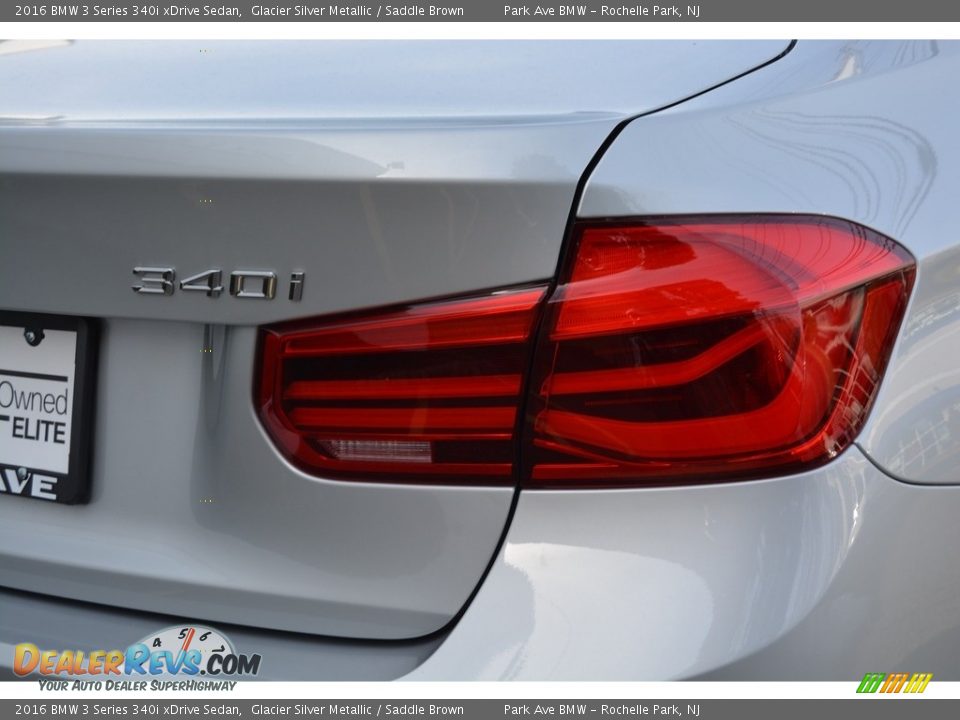 2016 BMW 3 Series 340i xDrive Sedan Glacier Silver Metallic / Saddle Brown Photo #22