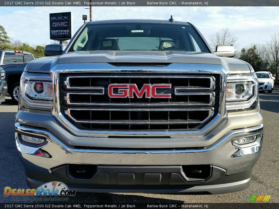 2017 GMC Sierra 1500 SLE Double Cab 4WD Pepperdust Metallic / Jet Black Photo #2