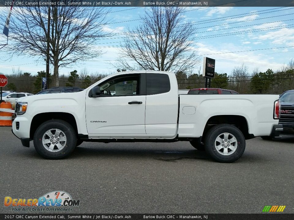Summit White 2017 GMC Canyon Extended Cab Photo #3