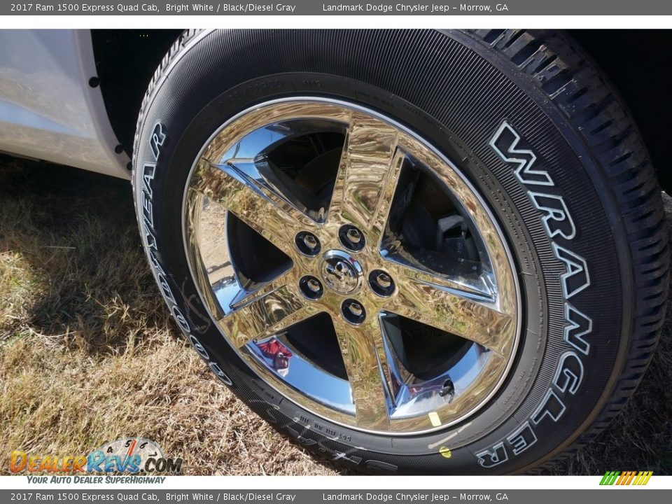 2017 Ram 1500 Express Quad Cab Bright White / Black/Diesel Gray Photo #3