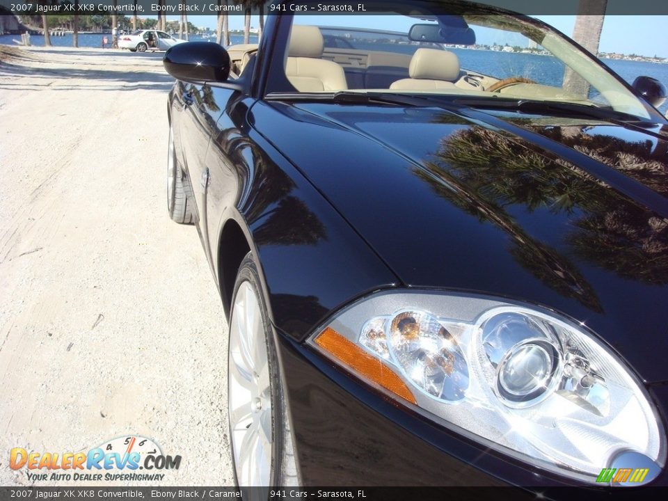 2007 Jaguar XK XK8 Convertible Ebony Black / Caramel Photo #9