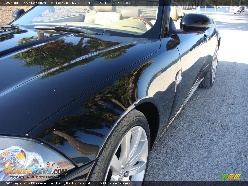 2007 Jaguar XK XK8 Convertible Ebony Black / Caramel Photo #10