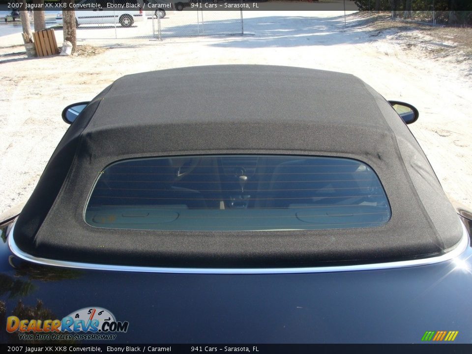2007 Jaguar XK XK8 Convertible Ebony Black / Caramel Photo #26