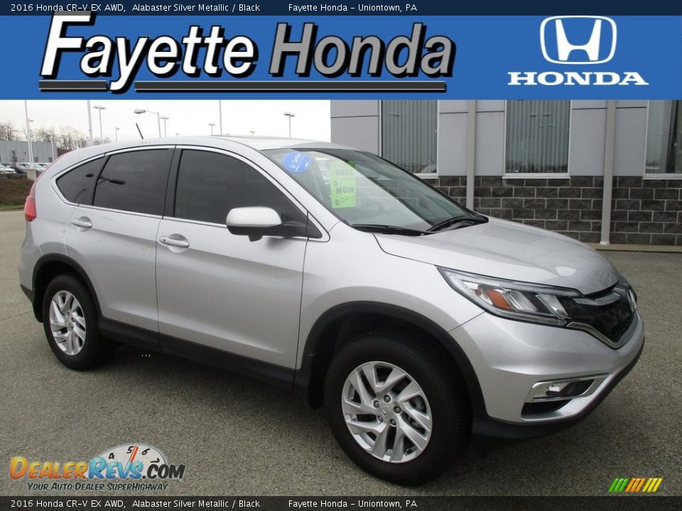 2016 Honda CR-V EX AWD Alabaster Silver Metallic / Black Photo #1
