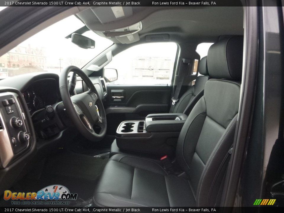 2017 Chevrolet Silverado 1500 LT Crew Cab 4x4 Graphite Metallic / Jet Black Photo #10